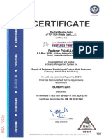 Fastener Point Llc - Iso 9001.2015