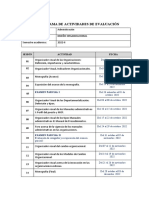 Formato de Cronograma de Actividades de Evaluación DO