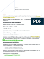 Blind Polynomial Evaluation