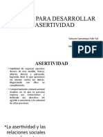 Técnicas para Desarrollar La Asertividad