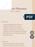 Abruptio Placenta Case Presentation