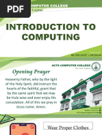 Introduction To Computing Week 2