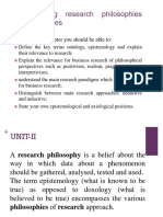 Research Philosophies and Approaches