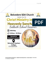 Christ's Ministry in the Heavenly Sanctuary