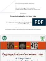 Degossypolization of Cottonseed Meal CIRCOT 1617K