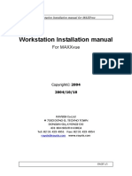MAXXvue Workstation Installation Manual
