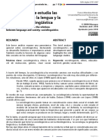 Admin Volumen 4 Linguistica 1 La Disciplina Que Estudia Las Relaciones Entre La Lengua y La Sociedad