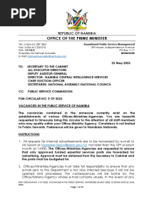 PSM Circular No. E of 2023