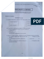 Epreuve Bepc 2022 Physique Chimie Zone-2 Cote d'Ivoire