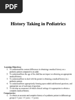 -2- History Taking in Pediatrics