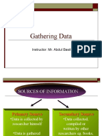 Week 11-Gathering Data