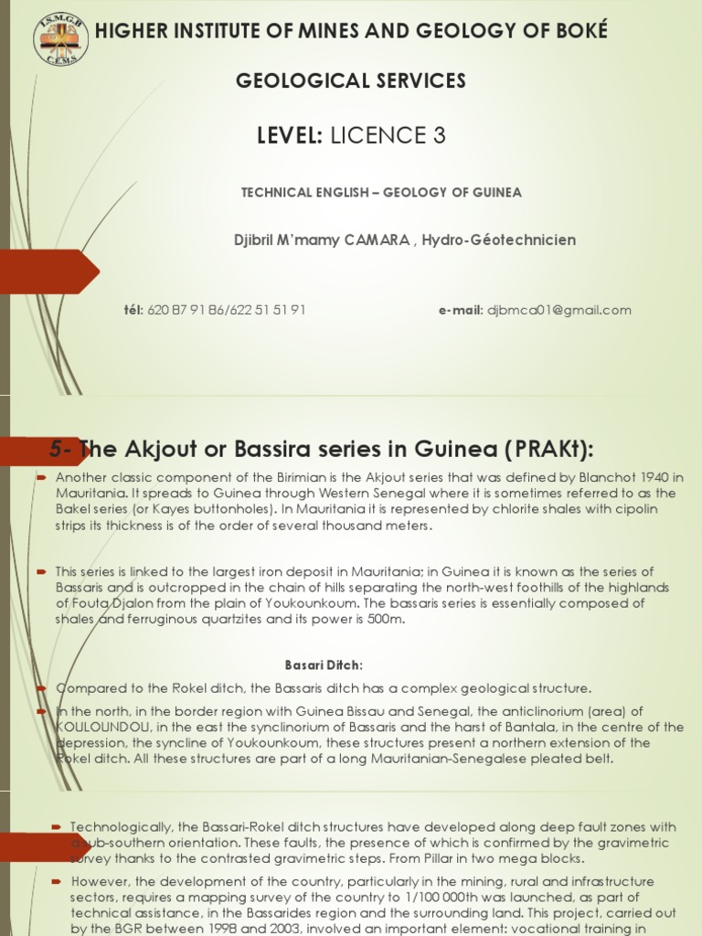 Presentation 11 Geomine | PDF | Guinea | Earth Sciences