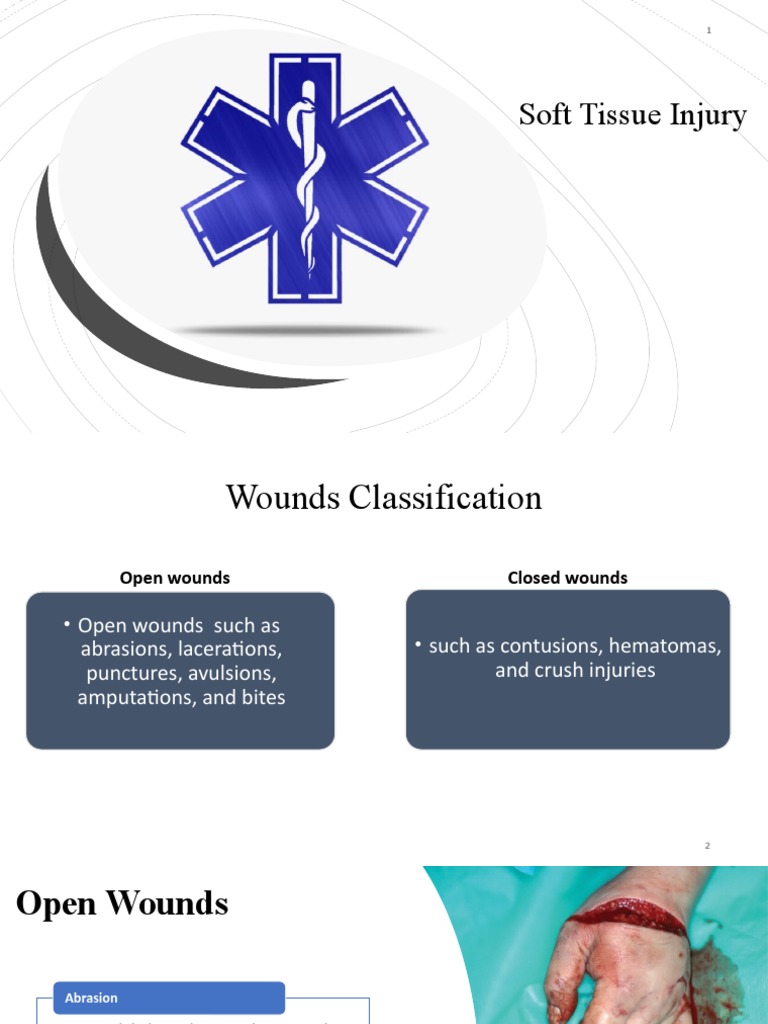 Soft Tissue Injury: Types and Management | PDF | Injury | Wound