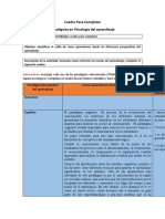 Cuadro Comparativo para Completar Paradigmas I