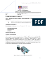 METROLOGY Lab Sheet - CMM