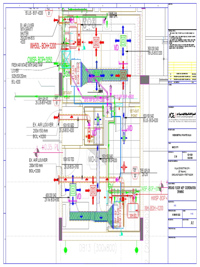 AD790-A-700-Coordination Drawing - GF 12.12-A700 Part-1 | PDF