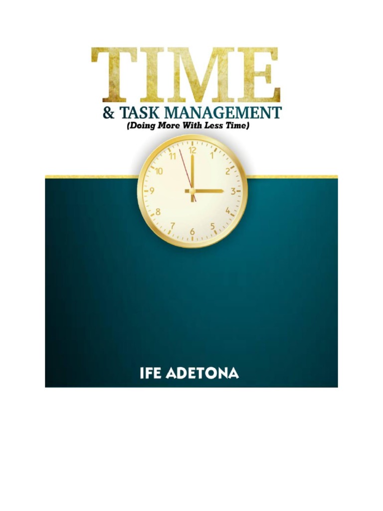 TIME AND TASK MANAGEMENT by Ife Adetona | PDF | Social Media | Popular ...