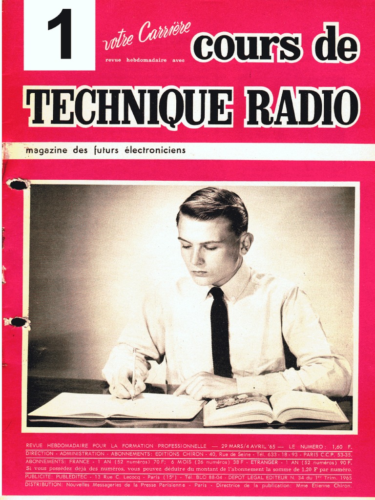 Cours de Technique Radio 1 PDF PDF