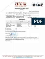 Certificate of Quality: Gas Oil