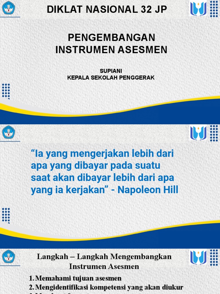 Pengembangan Instrumen Asesmen Pendidikan | PDF