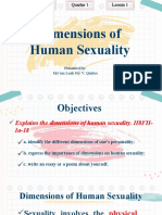 Health - Lesson 2 - Dimensions of Human Sexuality