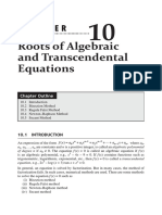 Chapter Three - Roots of Algebraic and Transcendental Equations