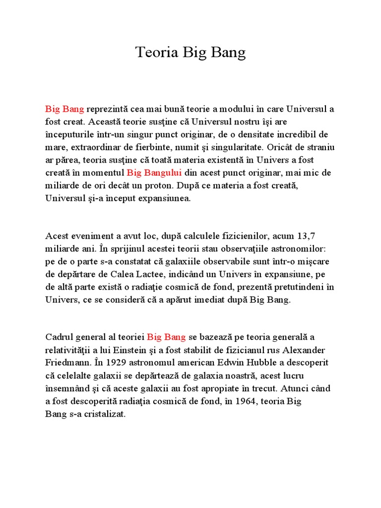 Teoria Big Bang | PDF