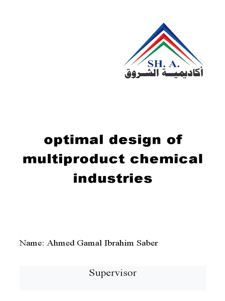 Optimal Design of Multiproduct Chemical Industries | PDF