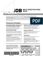 Multi Efectos para Bajo: Manual Del Usuario