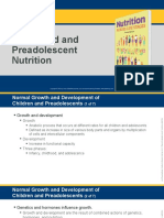 Chapter 9 Childhood and Preadolescent Nutrition تغذية القابلات الاول 2022-2023