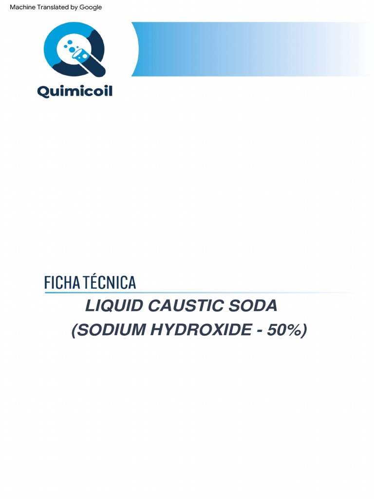 Liquid Caustic Soda 50% Overview | PDF | Sodium Hydroxide | Magnesium