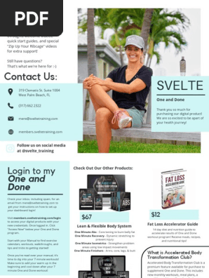 One and Done Brochure | PDF