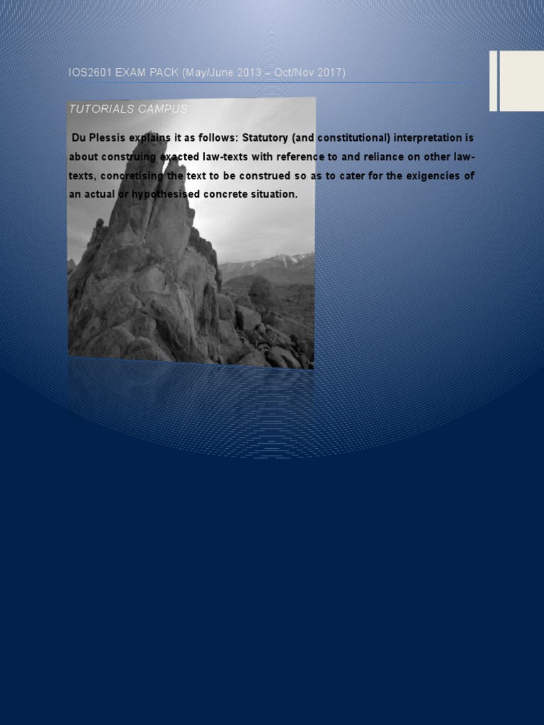 Statutory Framework Meaning