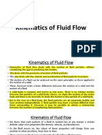 Kinematics of Fluid Flow