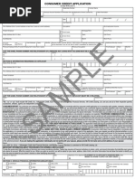 Download Sample Vehicle Credit Application Form by Volkswagen of America SN64988757 doc pdf