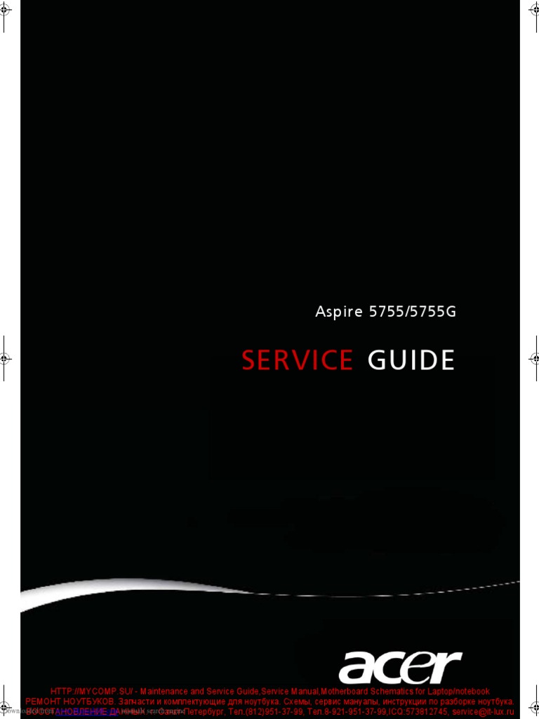 ACER ASPIRE 5755 (GATEWAY NV55s) | PDF | Business | Technology ...