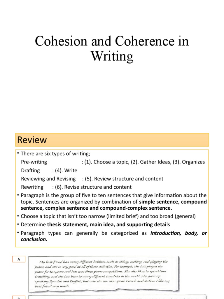 Meeting 9 - Review and Coherence, Cohesion in Writing | PDF