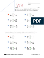 Math Antics Worksheets - PercentsAndEquivalentFractions - Answers