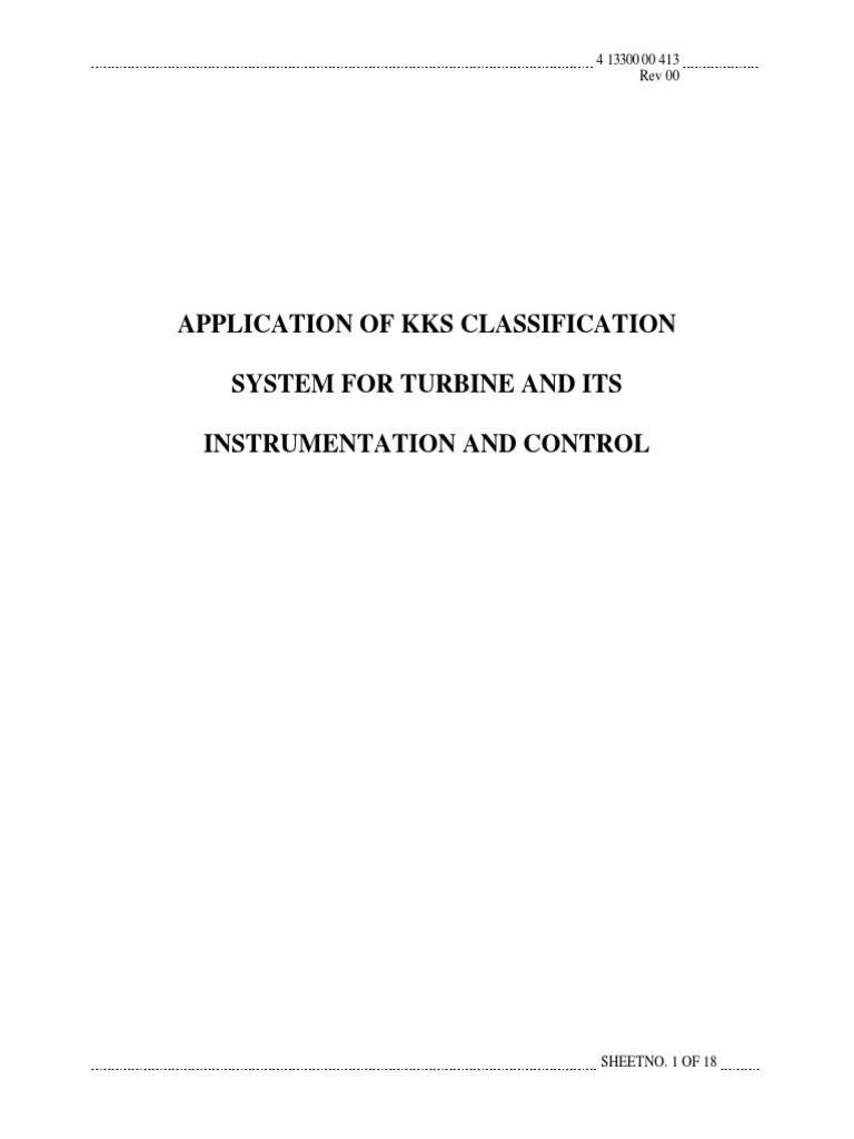 KKS Codes Classification PDF Vacuum Tube Steam