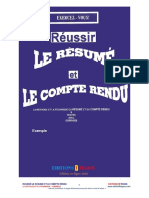 Reussir Le Resume Et Le Compte Rendu - Editions Tegos - Exemple 2