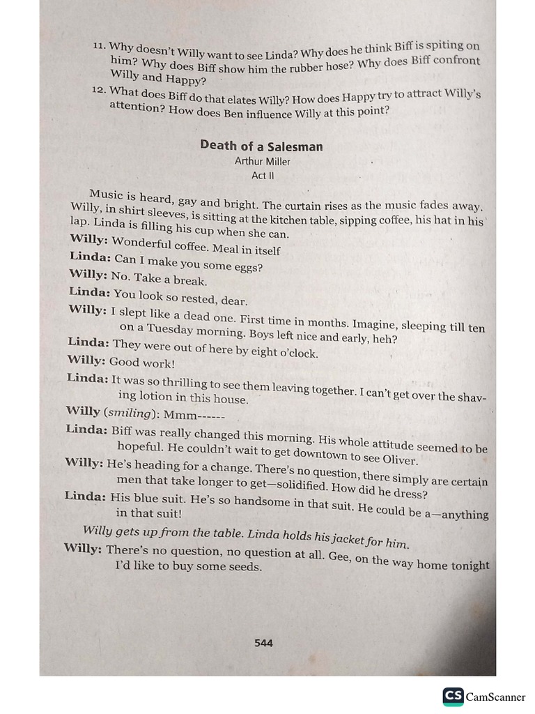 Death of A Salesman Act II PDF