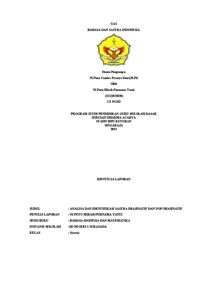 Format Analisis Uas | PDF