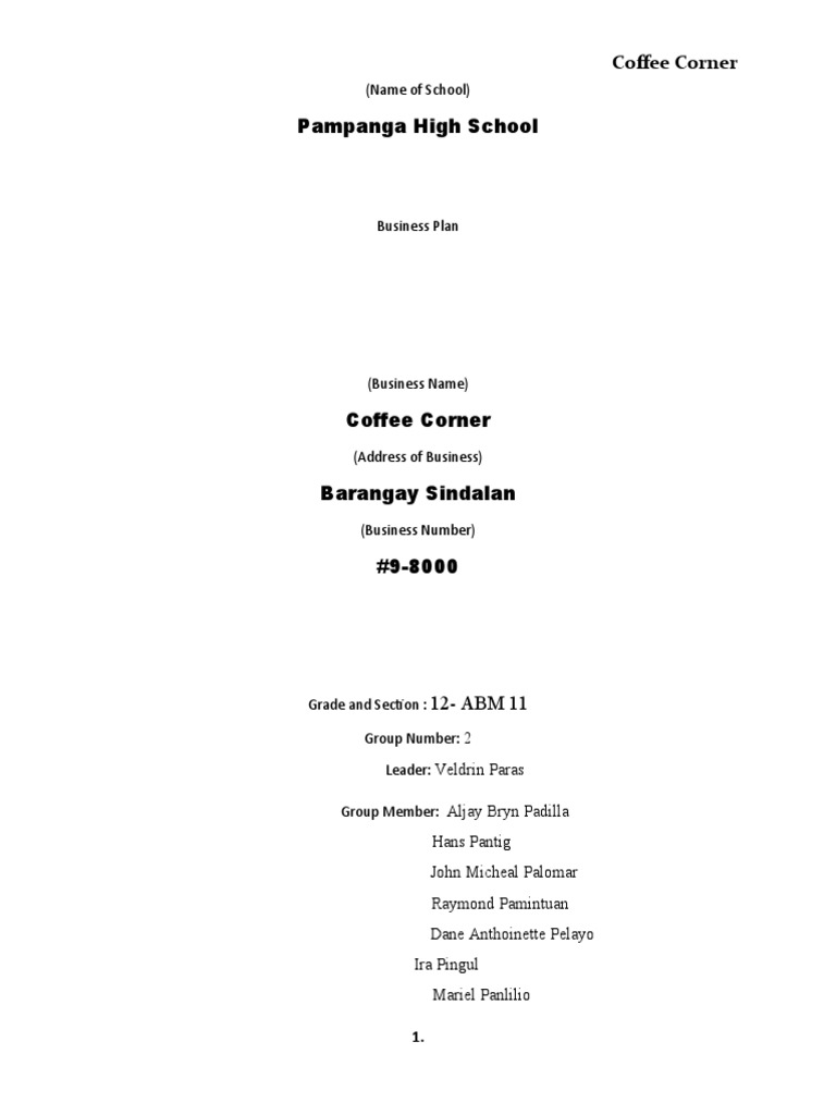 Business Plan Group 2 | PDF