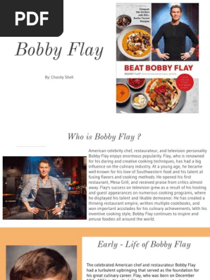 chef biography project