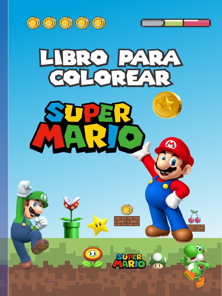 Libro para Colorear de Mario Bros