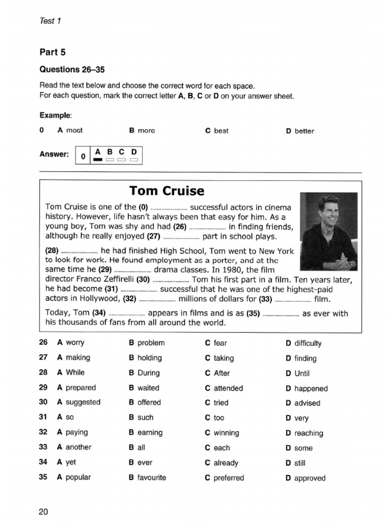 Pet Reading Practice Test