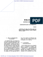 Síntesis Bibliográfica FÉLIX A. NIGRO Administración de Personal