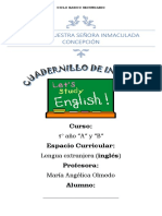 Cuadernillo de Inglés 1° Año - 2022