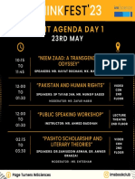 ThinkFest 3 Day Agenda