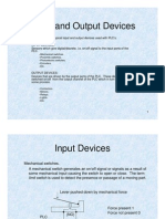 PLC Input and Output Devices